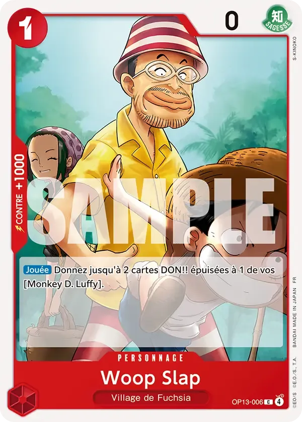 Carte One Piece Woop Slap - FR OP13-006 CO Successeurs Neuf FR LorenZone