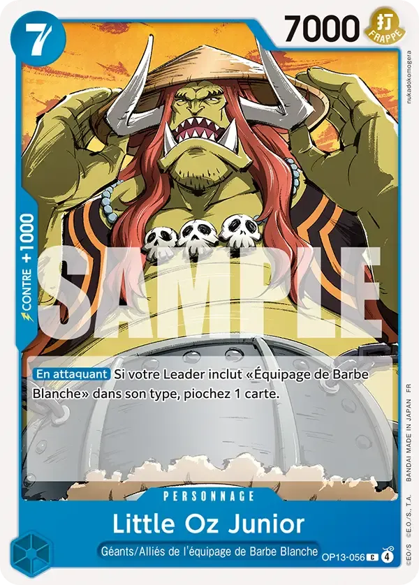 Carte One Piece Little Oz Junior - FR OP13-056 CO Successeurs Neuf FR LorenZone