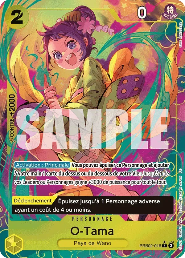 Carte One Piece O-Tama V2 - PRB02 - FR PRB02-016 Rare Parallèle The Best Vol.2 Neuf FR LorenZone
