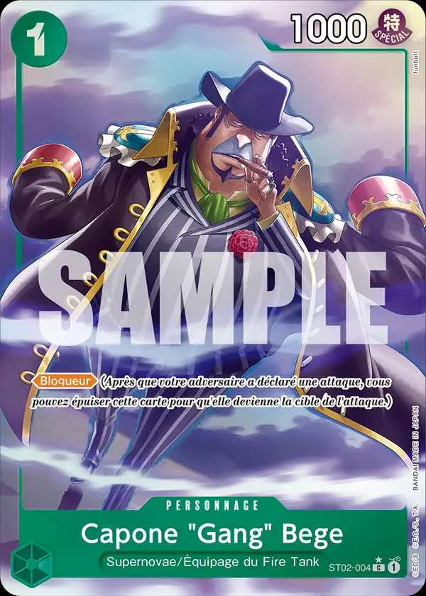 Carte One Piece Capone Gang Bege V4 ST02-004 C The Best Neuf FR LorenZone