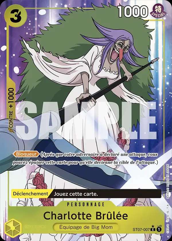 Carte One Piece Charlotte Brûlée V3 ST07-007 C The Best Neuf FR LorenZone