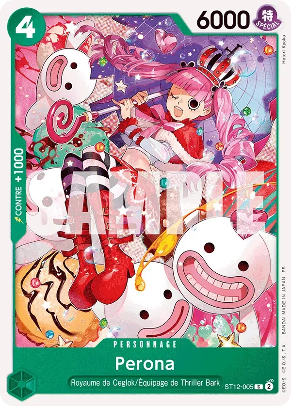Carte One Piece Perona V1 - PRB02 - FR ST12-005 Commune The Best Vol.2 Neuf FR LorenZone