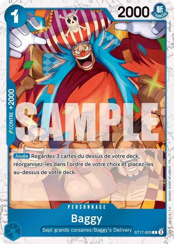 Carte One Piece Baggy V2 - PRB02 - FR ST17-003 Commune Foil The Best Vol.2 Neuf FR LorenZone