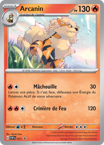Carte Pokémon Arcanin SVP011 SV Promo SV SVP Neuf FR LorenZone