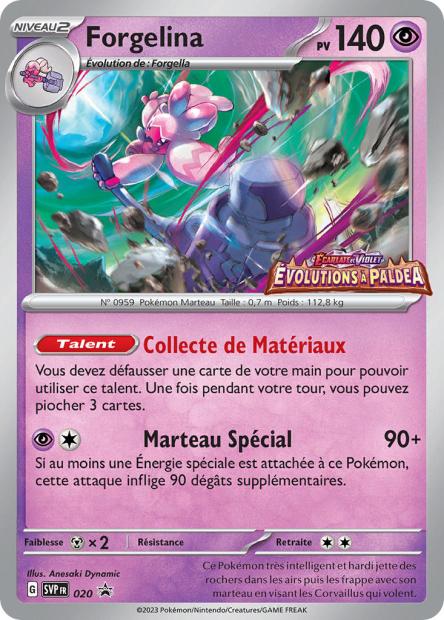 Carte Pokémon Forgelina SVP020 SV Promo SV SVP Neuf FR LorenZone