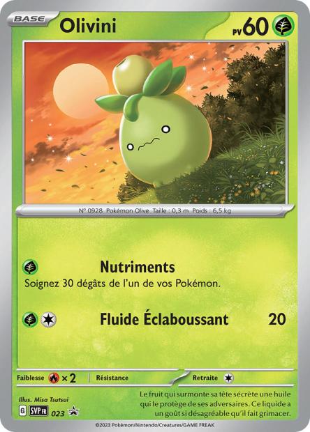 Carte Pokémon Olivini SVP023 SV Promo SV SVP Neuf FR LorenZone