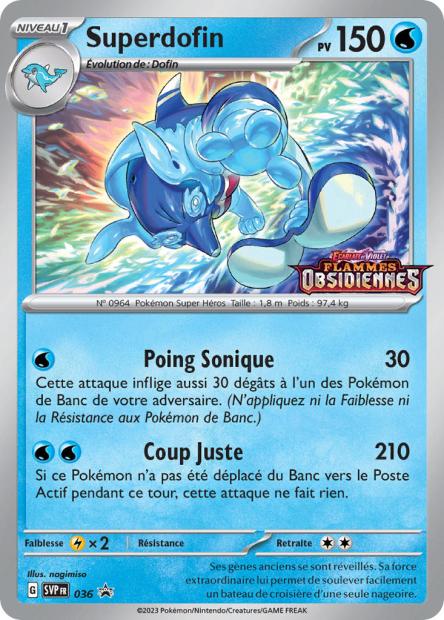 Carte Pokémon Superdofin SVP036 SV Promo SV SVP Neuf FR LorenZone