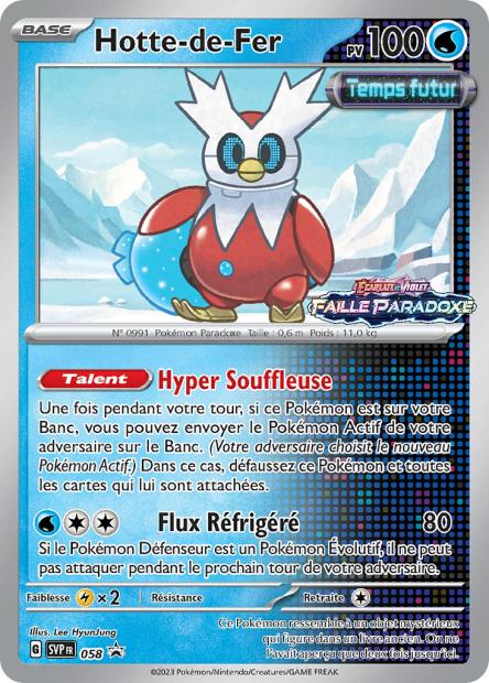 Carte Pokémon Hotte-de-Fer SVP058 SV Promo SV SVP Neuf FR LorenZone