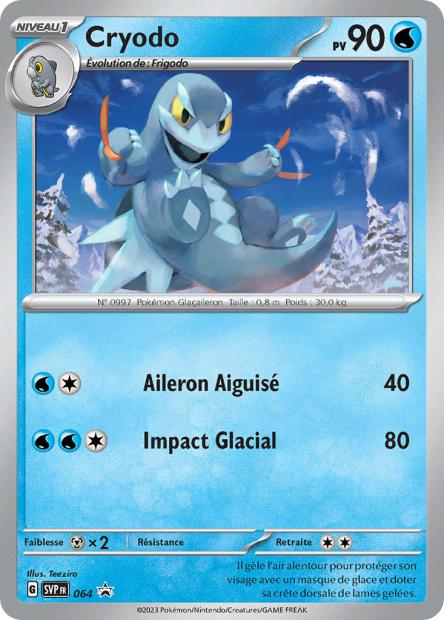 Carte Pokémon Cryodo SVP064 SV Promo SV SVP Neuf FR LorenZone