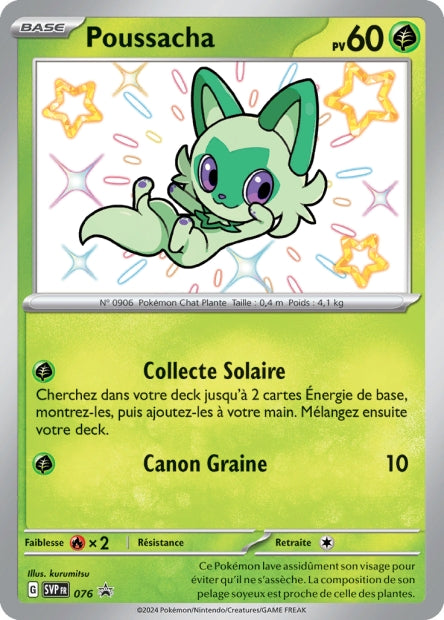 Carte Pokémon Poussacha SVP076 SV Promo SV SVP Neuf FR LorenZone