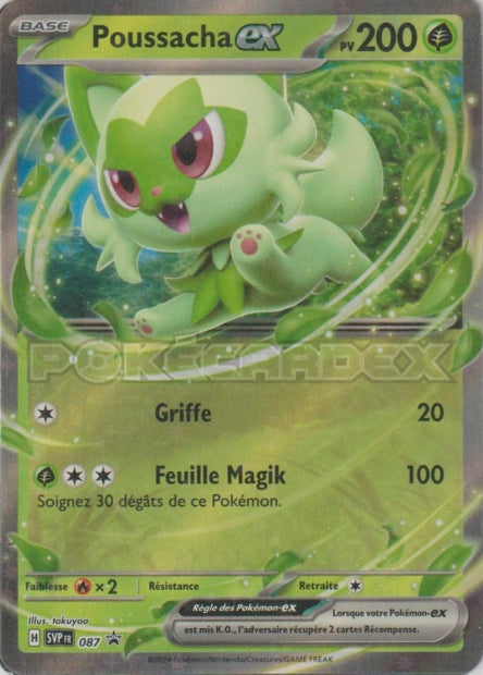 Carte Pokémon Poussacha EX SVP087 SV Promo SV SVP Neuf FR LorenZone