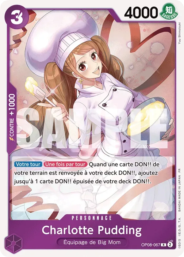 Carte One Piece OP08-067 Charlotte Pudding | LorenZone