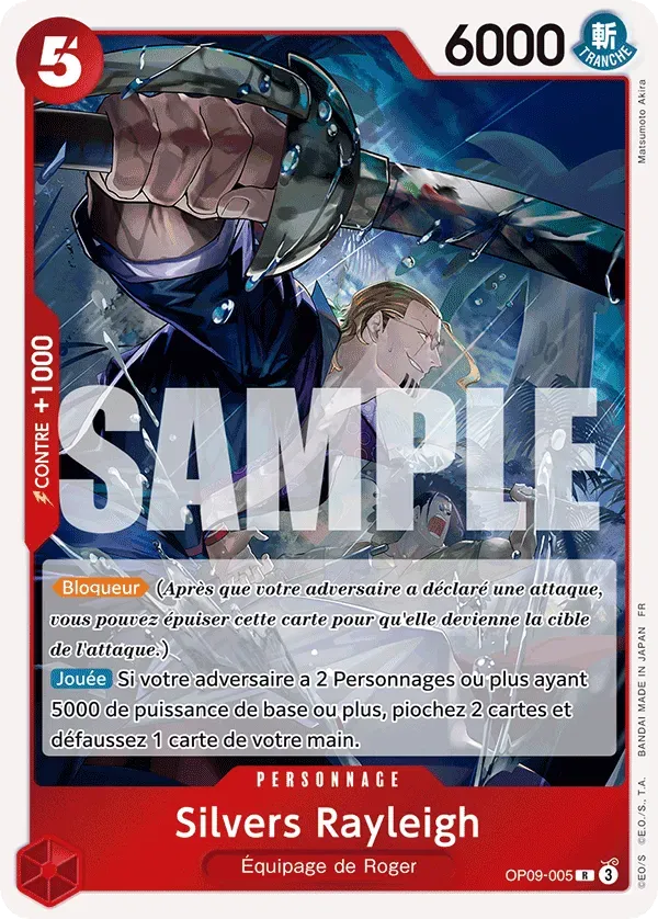 Carte One Piece OP09-005 Silvers Rayleigh | LorenZone