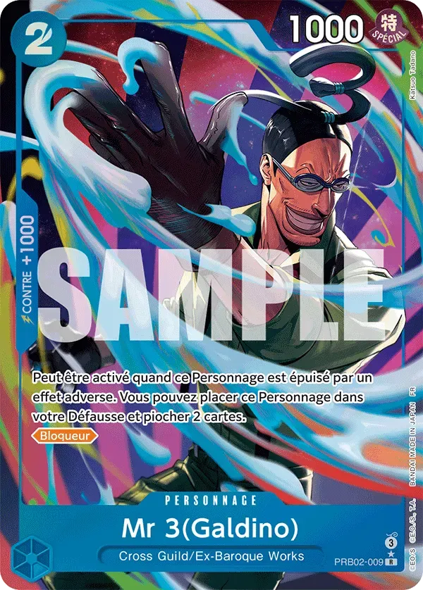 Carte One Piece PRB02-009 Mr 3 (Galdino) V2 | LorenZone
