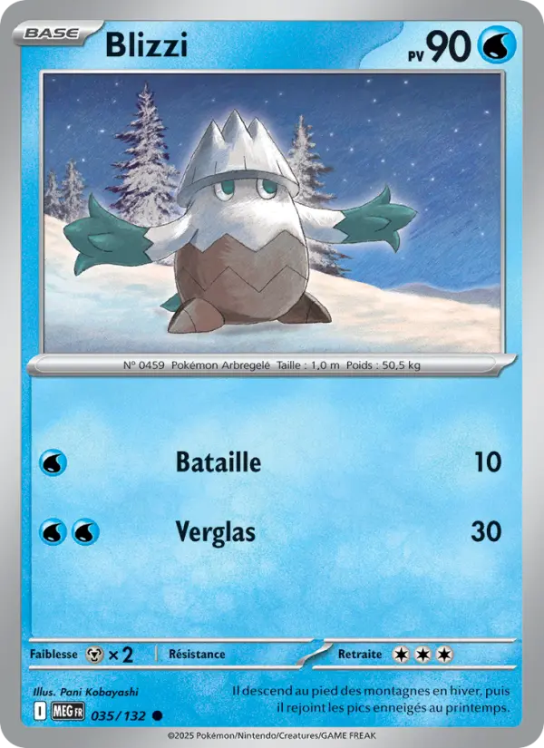 Carte Pokemon 035/132 Blizzi Reverse | LorenZone