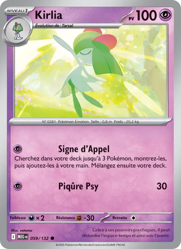Carte Pokemon 059/132 Kirlia Reverse | LorenZone