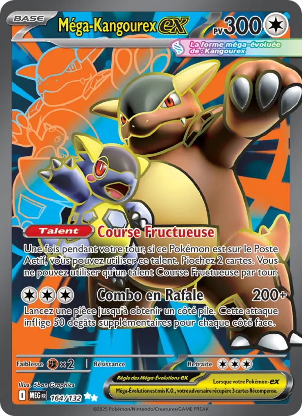 Carte Pokemon 164/132 Méga-Kangourex-ex Holo | LorenZone