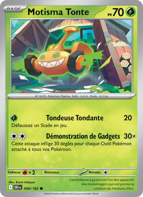 Carte Pokemon 009/182 Motisma Tonte Reverse | LorenZone