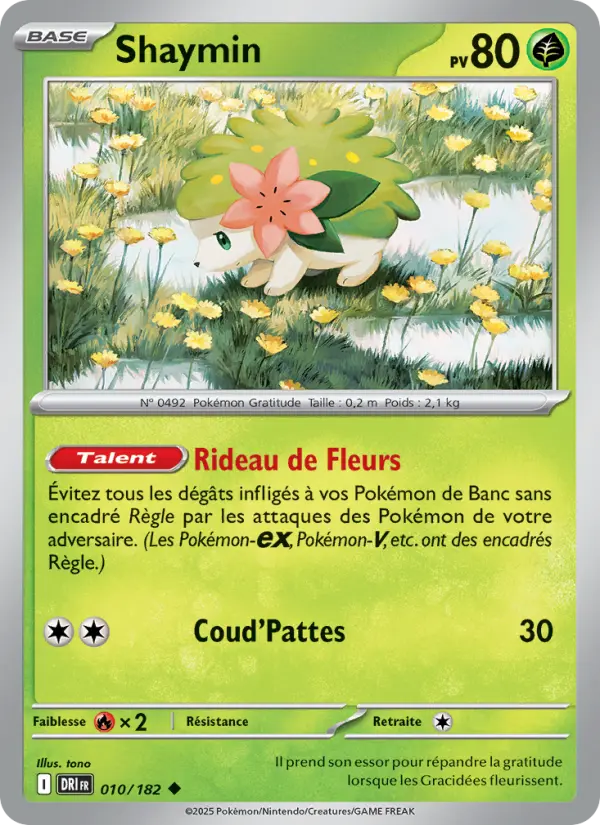 Carte Pokemon 010/182 Shaymin Reverse | LorenZone