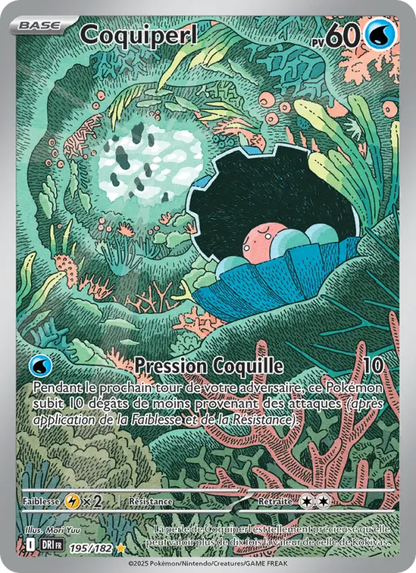 Carte Pokemon 195/182 Coquiperl Illustration Rare | LorenZone