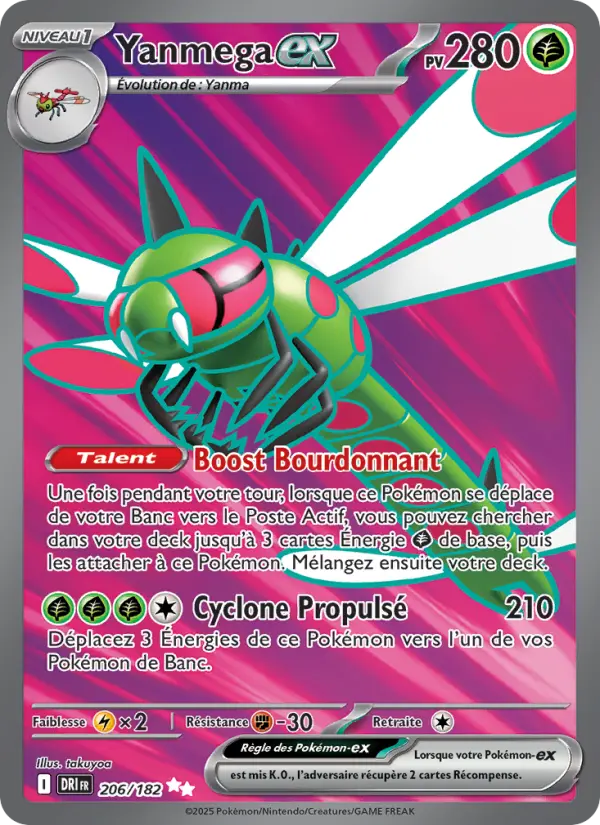 Carte Pokemon 206/182 Yanmega-ex Holo | LorenZone