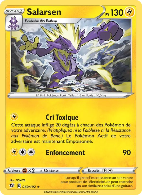 069/192 - Salarsen – Clash des Rebelles (Carte Pokémon FR à petit prix, à l’unité sur Lorenzone.fr)