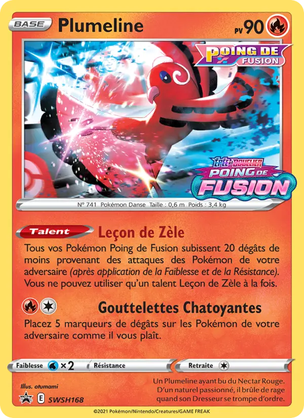 SWSH168/107 - Plumeline – Promo SWSH (Carte Pokémon FR à petit prix, à l’unité sur Lorenzone.fr)