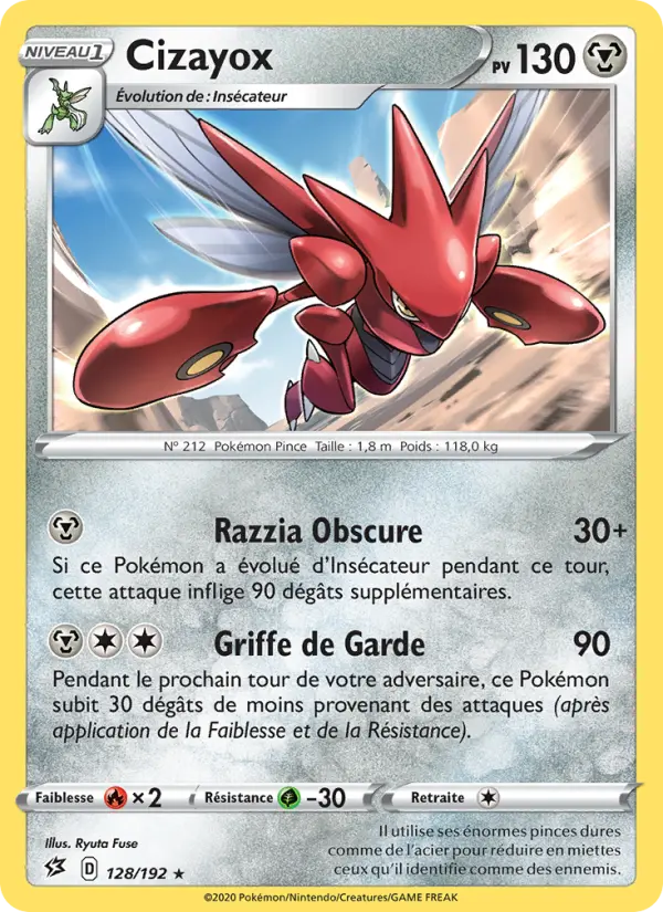 128/192 - Cizayox – Clash des Rebelles (Carte Pokémon FR à petit prix, à l’unité sur Lorenzone.fr)