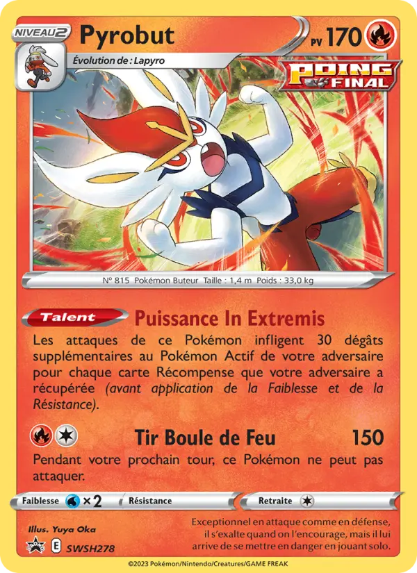 SWSH278/107 - Pyrobut – Promo SWSH (Carte Pokémon FR à petit prix, à l’unité sur Lorenzone.fr)