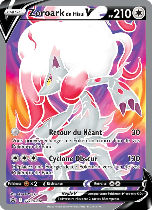 SWSH297/107 - Zoroark de Hisui V – Promo SWSH (Carte Pokémon FR à petit prix, à l’unité sur Lorenzone.fr)