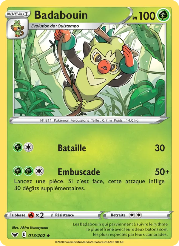 013/202 - Badabouin – Épée et Bouclier (Carte Pokémon FR à petit prix, à l’unité sur Lorenzone.fr)
