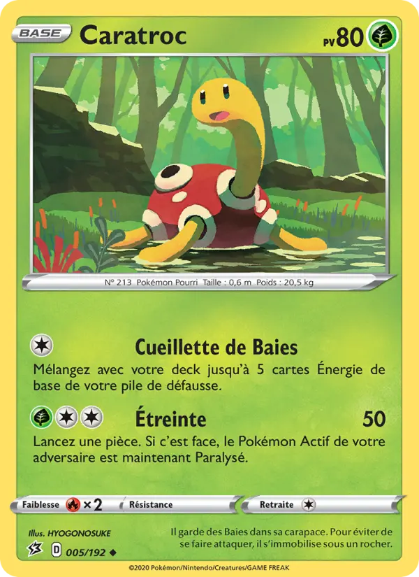 005/192 - Caratroc – Clash des Rebelles (Carte Pokémon FR à petit prix, à l’unité sur Lorenzone.fr)