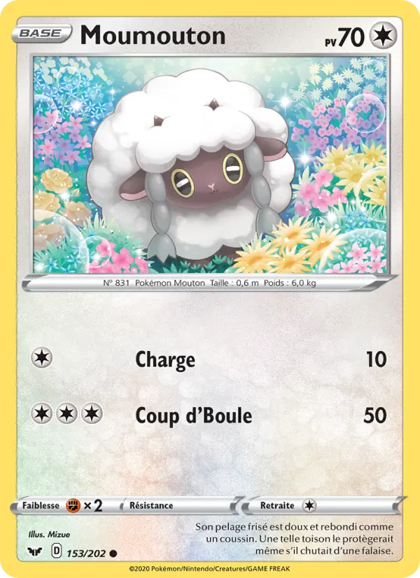 153/202 - Moumouton – Épée et Bouclier (Carte Pokémon FR à petit prix, à l’unité sur Lorenzone.fr)
