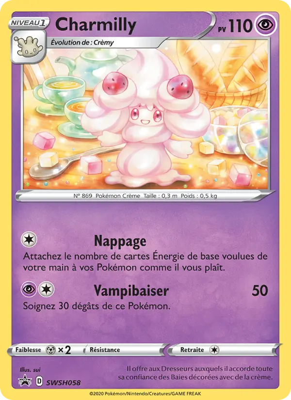 SWSH058/107 - Charmilly – Promo SWSH (Carte Pokémon FR à petit prix, à l’unité sur Lorenzone.fr)