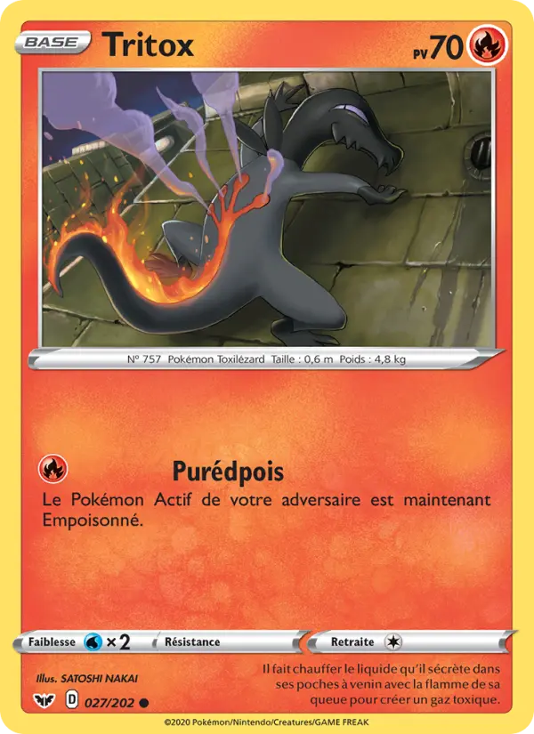 027/202 - Tritox – Épée et Bouclier (Carte Pokémon FR à petit prix, à l’unité sur Lorenzone.fr)