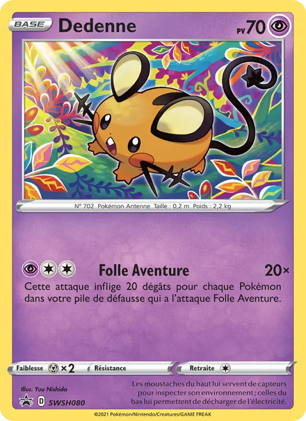 SWSH080/107 - Dedenne – Promo SWSH (Carte Pokémon FR à petit prix, à l’unité sur Lorenzone.fr)