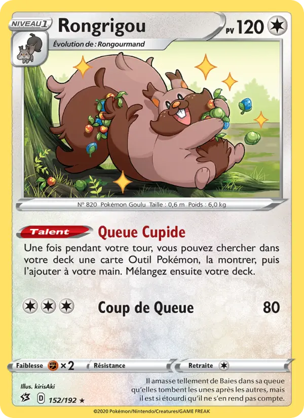 152/192 - Rongrigou – Clash des Rebelles (Carte Pokémon FR à petit prix, à l’unité sur Lorenzone.fr)
