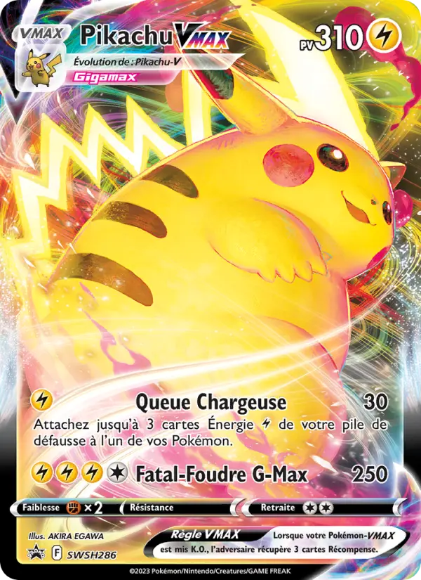 SWSH286/107 - Pikachu VMAX – Promo SWSH (Carte Pokémon FR à petit prix, à l’unité sur Lorenzone.fr)