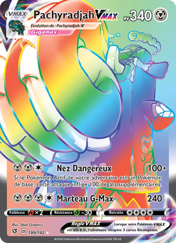 199/192 - Pachyradjah VMAX – Clash des Rebelles (Carte Pokémon FR à petit prix, à l’unité sur Lorenzone.fr)