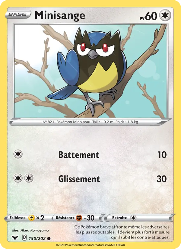 150/202 - Minisange – Épée et Bouclier (Carte Pokémon FR à petit prix, à l’unité sur Lorenzone.fr)