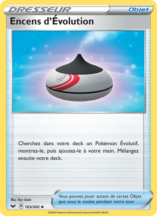 163/202 - Encens d'Évolution – Épée et Bouclier (Carte Pokémon FR à petit prix, à l’unité sur Lorenzone.fr)