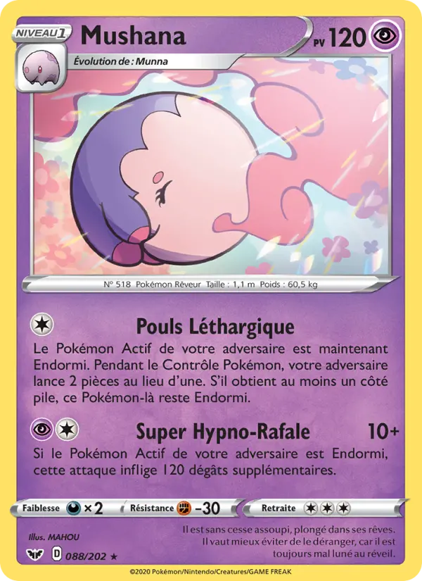 088/202 - Mushana – Épée et Bouclier (Carte Pokémon FR à petit prix, à l’unité sur Lorenzone.fr)