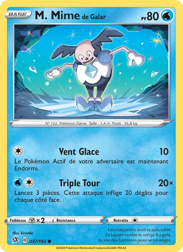 037/192 - M. Mime de Galar – Clash des Rebelles (Carte Pokémon FR à petit prix, à l’unité sur Lorenzone.fr)
