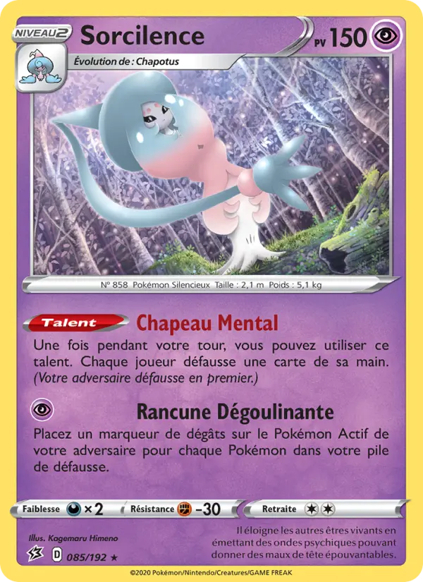 085/192 - Sorcilence – Clash des Rebelles (Carte Pokémon FR à petit prix, à l’unité sur Lorenzone.fr)