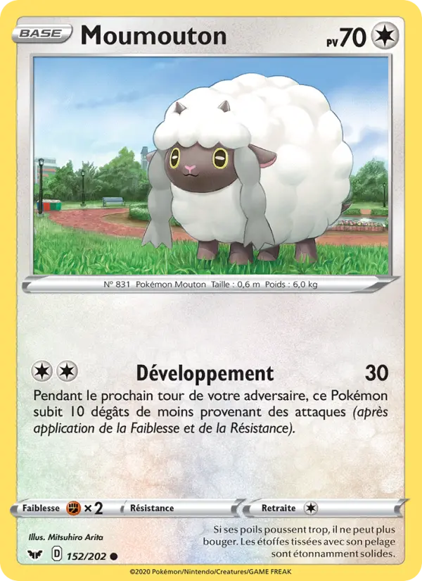 152/202 - Moumouton – Épée et Bouclier (Carte Pokémon FR à petit prix, à l’unité sur Lorenzone.fr)