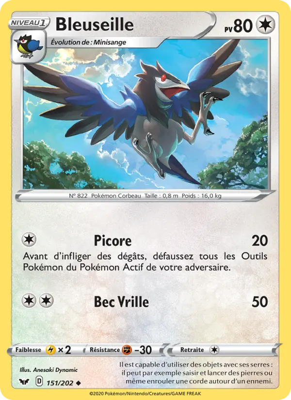 151/202 - Bleuseille – Épée et Bouclier (Carte Pokémon FR à petit prix, à l’unité sur Lorenzone.fr)