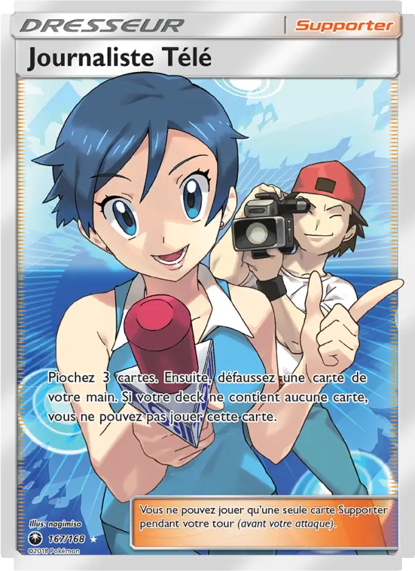 167/168 - Journaliste Télé