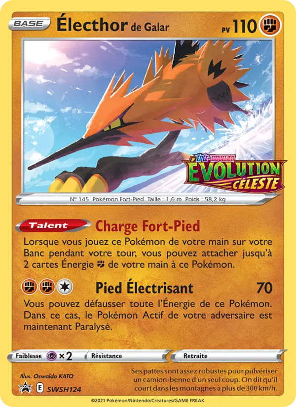 SWSH124/107 - Électhor de Galar – Promo SWSH (Carte Pokémon FR à petit prix, à l’unité sur Lorenzone.fr)