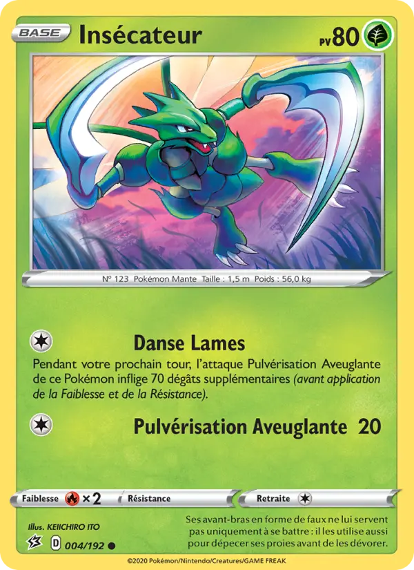 004/192 - Insécateur – Clash des Rebelles (Carte Pokémon FR à petit prix, à l’unité sur Lorenzone.fr)