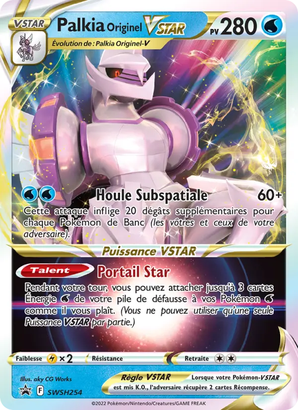 SWSH254/107 - Palkia Originel VSTAR – Promo SWSH (Carte Pokémon FR à petit prix, à l’unité sur Lorenzone.fr)
